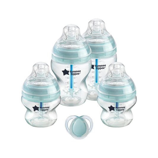 Paquete de 4 Biberones Tommee Tippee Advanced Anti-Colic (2 de 9 oz y 2 de 5 oz) y 1 Chupón